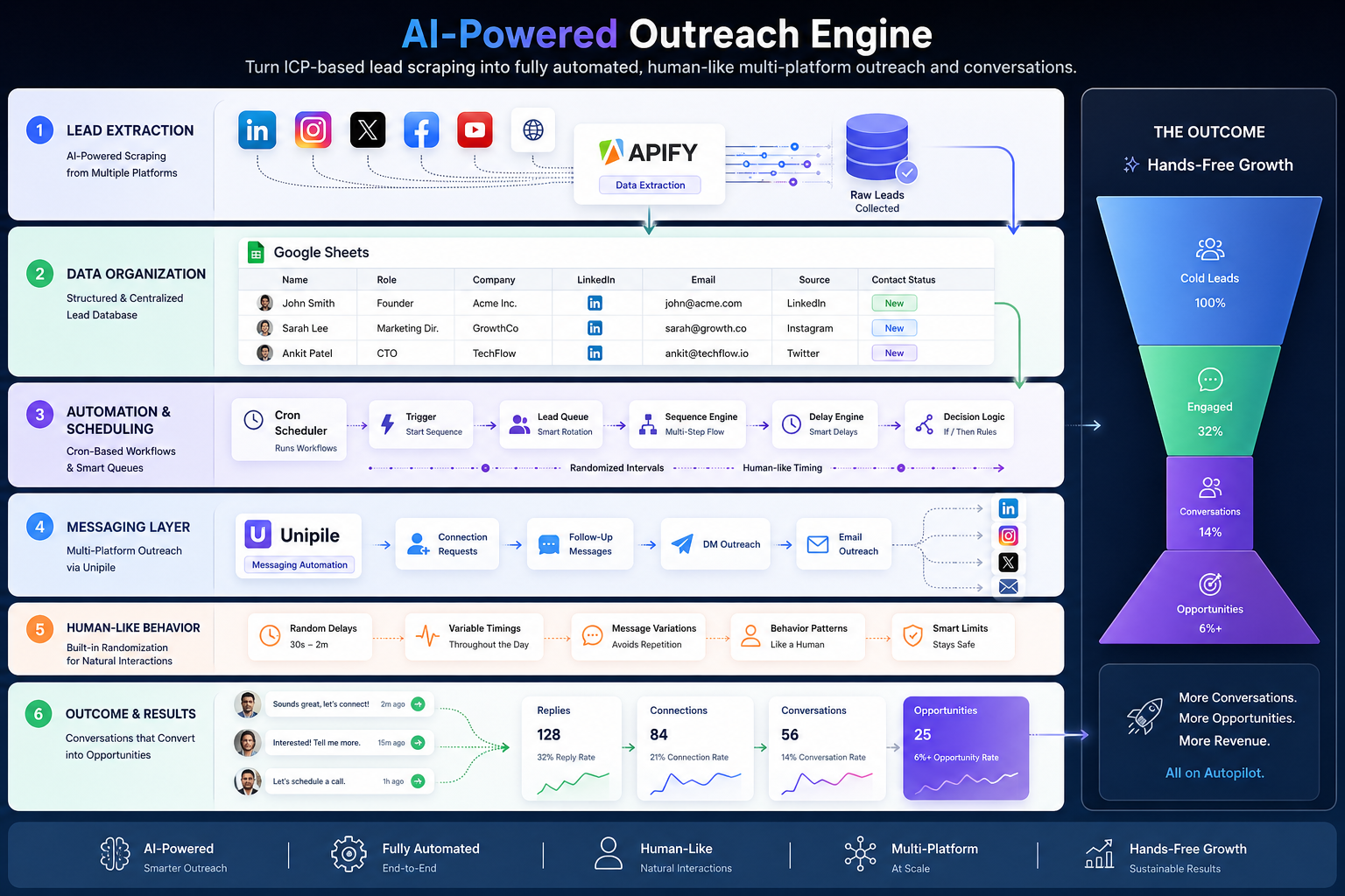 Scaling Conversations: Outreach Automation & Lead Targeting